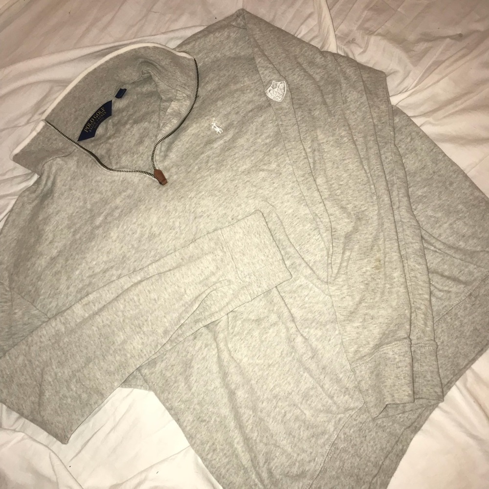 Polo Ralph Lauren  Light Grey Quarter Zip